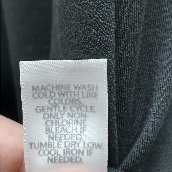 J. jill Wearever Collection Stretch Sleeveless V-Neck Maxi Dress Black SZ Large - Picture 6 of 6